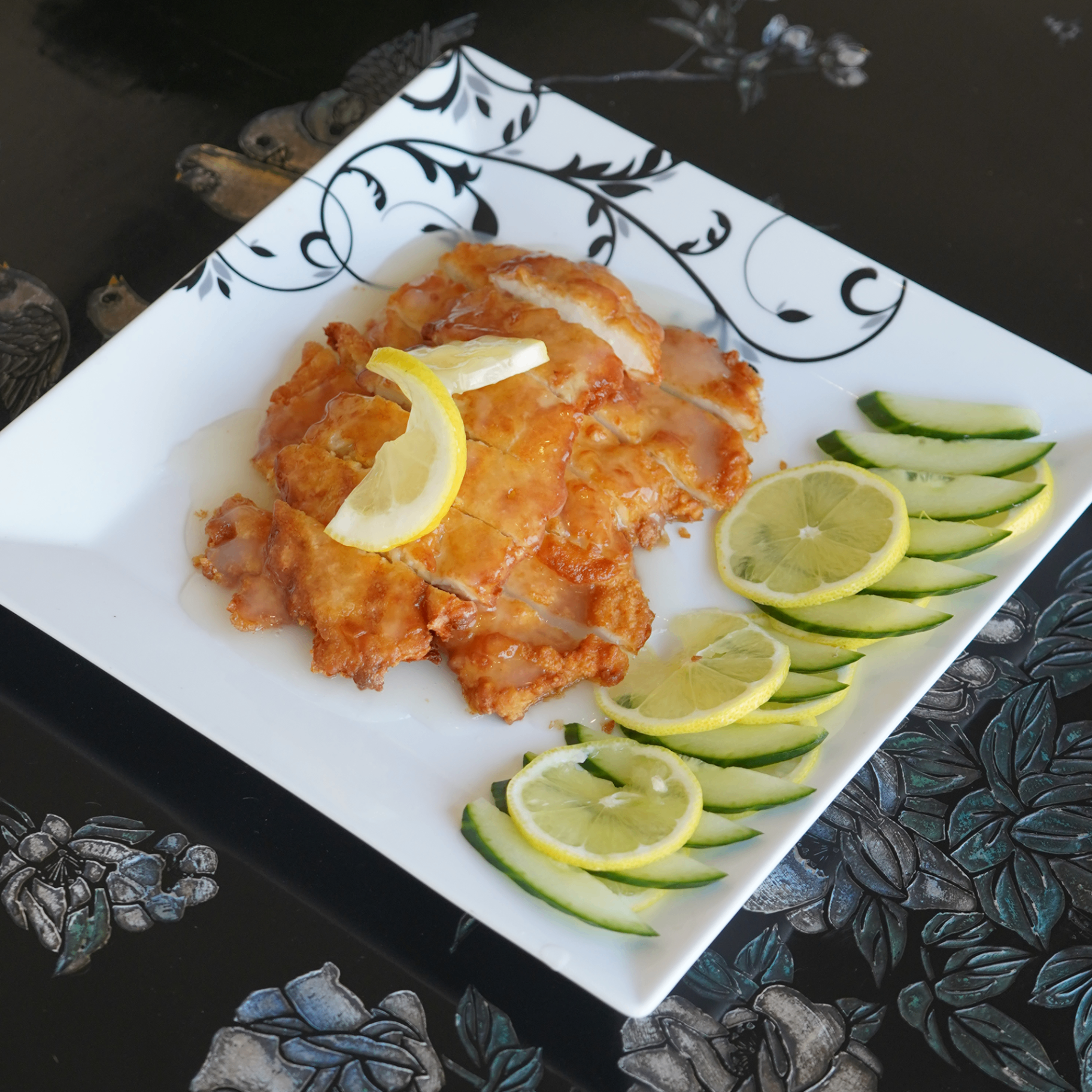 Grilled Chicken with Lemon Sauce